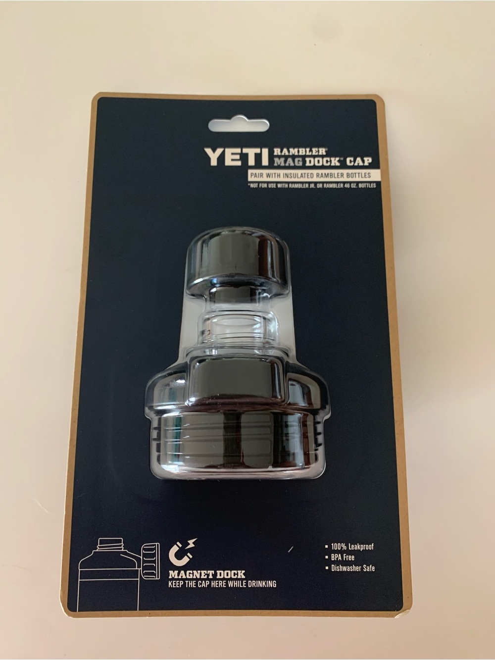 New Yeti Mag Dock Cap in Black with Clear Top